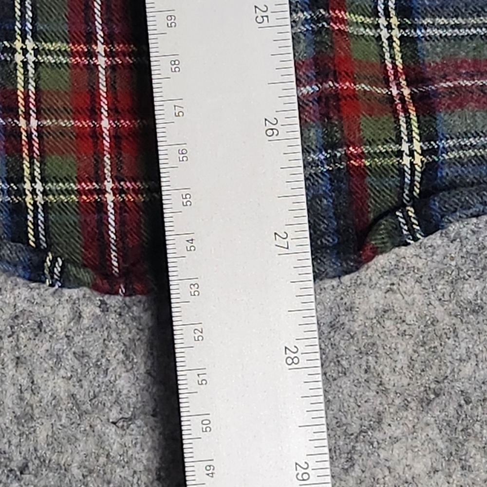 LL Bean Slightly Fitted Flannel Shirt Men S Multicolor Scotch Plaid Long Sleeve - Picture 5 of 6